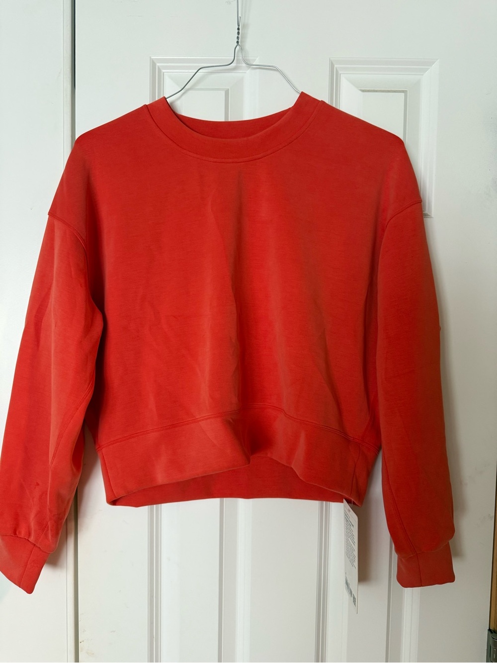lululemon athletica orange Cropped Crew Sweatshirt